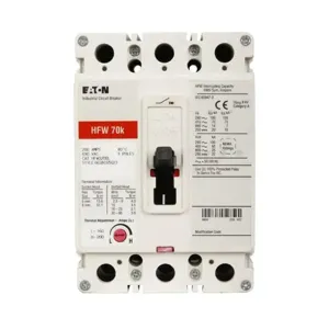 EATON HFW3050JL C Complete Molded Case Circuit Breaker, F-Frame, Hfw, Complete Breaker | BJ4CRF