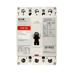 EATON HFWF3175V C Complete Molded Case Circuit Breaker, F-Frame, Hfwf, Complete Breaker | BH3CNC