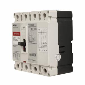 EATON HFWF4025L Molded Case Circuit Breaker, 240 VAC, 25 A, 70 kA Interrupt, 4 Poles | BH3CNV