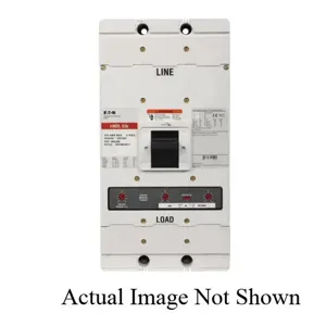 EATON HMDL3800V Molded Case Circuit Breaker, 600 VAC, 800 A, 65 kA at 480 VAC Interrupt, 3 Poles | BH3FUT