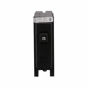 EATON HQP1020R3 Miniature Circuit Breaker, 120/240 VAC, 20 A, 3 kA Interrupt, 1 Poles | BH3LVL