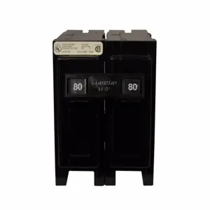 EATON HQP2080R6 Quicklag Industrial Thermal-Magnetic Circuit Breaker, Hqp, 120/240V, 80A, Plug-On | BH3LZF