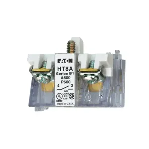 EATON HT8A Watertight/Oiltight-Ht800, Contact Block, Without Guard, 30.5 Mm | BH3MHR 14A135