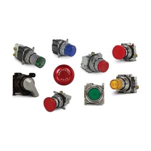 EATON HT8FBGV7 Watertight/Oiltight Push-Pull Units, St And ard Actuator, Green, Illuminated, Green | BH3MNU