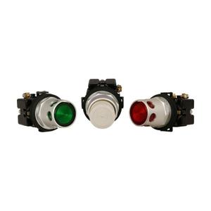 EATON HT8GDRT1 Pushbutton, Extended, Red Actuator, Chrome Bezel, Illuminated | BH3NKC