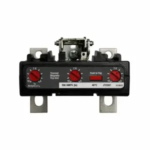 EATON JT2125TV Molded Case Circuit Breaker Accessory, Trip Unit, Trip Unit Thermal-Magnetic | BH4GXN