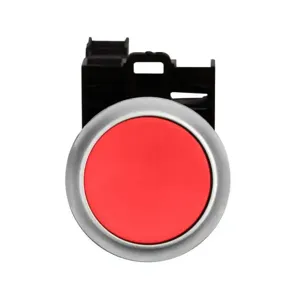 EATON M22-D-R-K20 Pushbutton, Red Actuator, Silver Bezel, 2No, Ip67, Ip69K, Non-Illuminated | BH4RLV