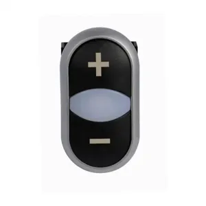 EATON M22-DDL-S-X4-X5 Pushbutton, 22.5 Mm, Extended, Momentary, Illuminated, Bezel: Silver | BH4RDU