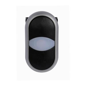 EATON M22-DDL-S-ETCH Pushbutton, 22.5 Mm, Extended, Momentary, Illuminated, Bezel: Silver | BH4RDX