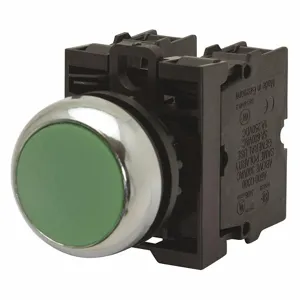 EATON M22-DL-G-K10-230G Push Button, Momentary, Green, 1NO, Flush Button | CJ3CGN 60JM09