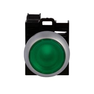 EATON M22-DL-G-X1-K10-G Pushbutton, 22 Mm, Illuminated, Green | BH4RHY