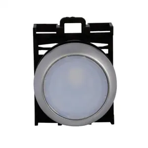 EATON M22-DRL-W M22 Modular Pushbutton, 22.5 Mm, Flush, Maintained, Illuminated, Bezel: Silver | BH4RML 60JM87