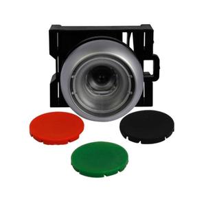 EATON M22-DX-SRG Drucktaster, schwarzes, rotes, grünes Betätigungselement, silberne Blende, IP67, IP69K | BH4RNZ