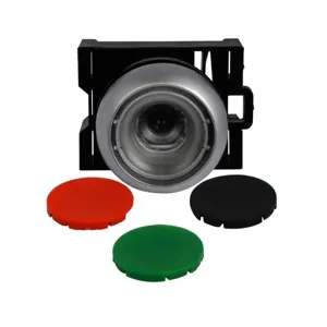 EATON M22-DR-X-SRG Pushbutton, Black, Red, Green Actuator, Silver Bezel, Ip67, Ip69K | BH4RNV