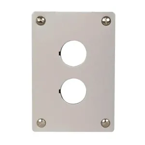 EATON M22-E2 M22 Pushbutton Mounting Plate, M22 Modular Pushbutton Aluminum Flush Mounting Plate | BH4RPT