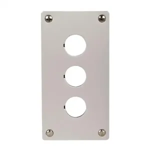 EATON M22-E3 M22 Pushbutton Mounting Plate, M22 Modular Pushbutton Aluminum Flush Mounting Plate | BH4RPV