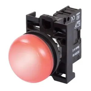 EATON M22-L-R-230R-P Pushbutton, Complete Indicating Light, Flush, Ip67, Ip69K, Nema 4X, 13 | BH4RUX