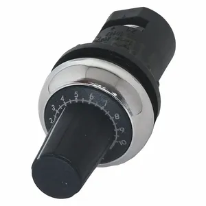 EATON M22-R47K-RH M22 Potentiometer, Oversized Knob, 22.5 Mm, Bezel: Silver, Black, Ip20 | BH4TVD 30XF12