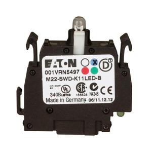 EATON M22-SWD-K11LED-R Smartwire-Dt Intelligent Wiring System Contact Module, M22 Base Mount Contact Module | BH4UFY