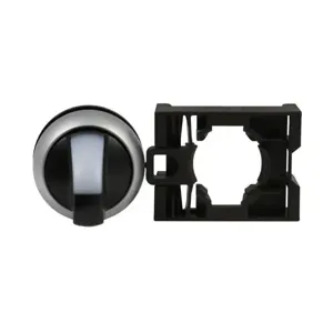 EATON M22-WLKV-W Pushbutton, M22 Modular Selector Switch Operator, 22.5 Mm, Knob, Momentary | BH4UTH