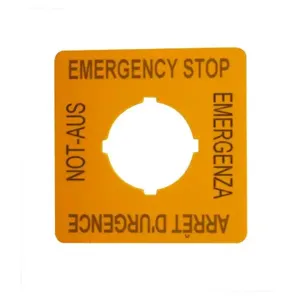 EATON M22-XYK1 M22 Pushbutton Legend Plate, M22 Modular Pushbutton Legend Plate, Complete, 22.5 Mm | BH4VME 30XF25