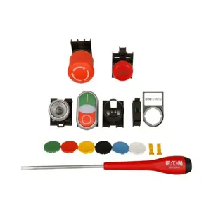 EATON M22DEMO2 M22 Pushbutton Sample Kit, Pushbutton Sample Kit, M22, Promotional, Black, Momentary | BH4REJ