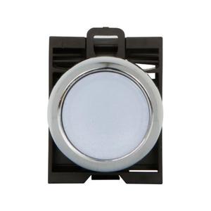 EATON M22M-DL-W Pushbutton, 22.5 Mm, Metal, Illuminated Flush Momentary, White Lens, Nema 4X | BH4RZT 30XE29
