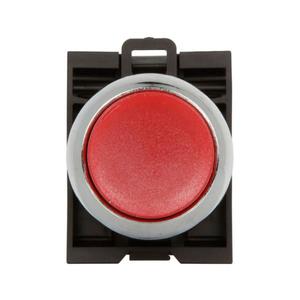 EATON M22M-DLH-R-K11-R Pushbutton, 22.5 Mm, Metal, Illuminated Extended Momentary, Red Lens, 1No-1Nc | BH4RYV 30XE39