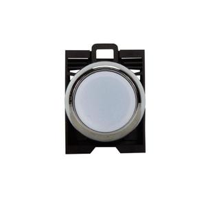 EATON M22M-DLH-W Pushbutton, 22.5 Mm, Metal, Illuminated Extended Momentary, White Lens | BH4RYW 30XE47