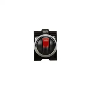 EATON M22M-WRLK3-R PushbuttonPushbutton, M22, 22.5 Mm, Illuminated, Metal, Maintained | BH4TKL