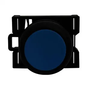 EATON M22S-D-B Pushbutton, Blue Actuator, Black Bezel, Ip67, Ip69K, Non-Illuminated | BH4TVQ