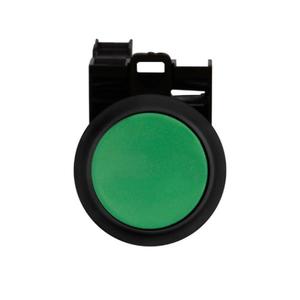 EATON M22S-DG-K02 Drucktaster, grünes Betätigungselement, schwarze Blende, 2 Öffner, IP67, IP69K, nicht beleuchtet | BH4TWT