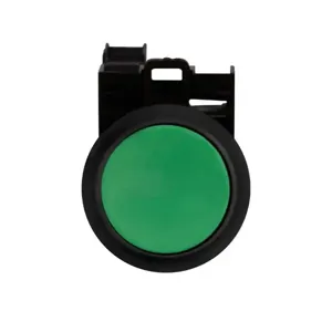 EATON M22S-D-G-K10 Pushbutton, Green Actuator, Black Bezel, 1No, Ip67, Ip69K, Non-Illuminated | BH4TWV