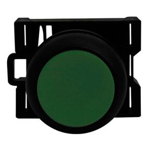 EATON M22S-DG Drucktaster, grünes Betätigungselement, schwarze Blende, IP67, IP69K, nicht beleuchtet | BH4TWP