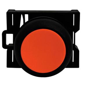 EATON M22S-DR-R Drucktaster, rotes Betätigungselement, schwarze Blende, IP67, IP69K, nicht beleuchtet | BH4UCR