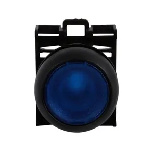 EATON M22S-DRL-B Pushbutton, 22.5 Mm, Flush, Maintained, Illuminated, Bezel: Black | BH4UBA