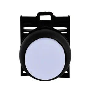 EATON M22S-DLH-W Pushbutton, 22.5 Mm, Extended, Momentary, Illuminated, Bezel: Black | BH4TYU