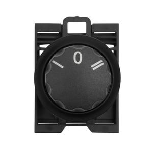 EATON M22S-WR3 M22 Pushbutton Operator, 22.5 Mm, Rotary, Maintained, Non-Illuminated, Bezel: Black | BH4UJT