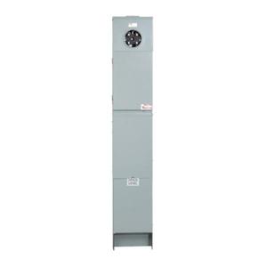 EATON MHR100P Home Panel, Metered-Ringless, 100A, Br2100, Pedestal, Circuits: 4, Spaces: 8 | BH4XVF