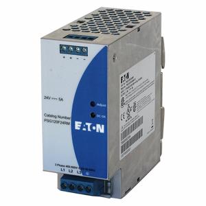 EATON PSG120F24RM DC Power Supply, 320 To 600V AC, Three, 24V DC, 120W, DIN Rail | CH9ZEQ 31HL48