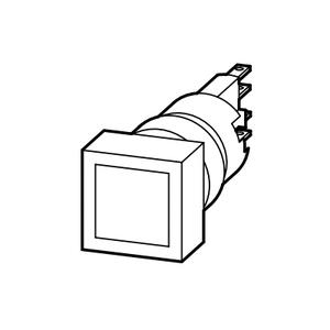 EATON Q18LF-BL/WB Beleuchtete Drucktaster-Anzeigeleuchte mit Glühlampe, 24 VAC/VDC, Unterputzmontage | BH6LFF