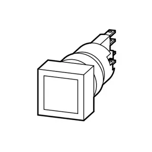 EATON Q25LF-BL/WB Illuminated Pushbutton Indicating Light With Filament Lamp, 24 VAC/VDC, Flush Mount | BH6LLA