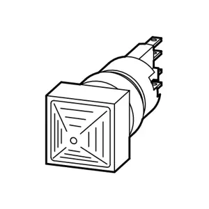 EATON Q18LH-BL/WB Illuminated Pushbutton Indicating Light With Filament Lamp, 24 VAC/VDC, Extended Mount | BH6LFD