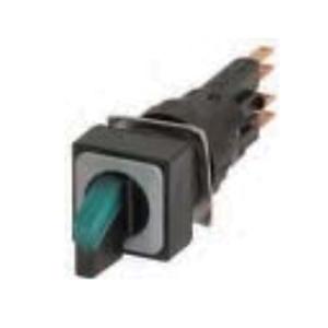 EATON Q25LWK3R2-GN Illuminated Pushbutton Selector Switch, 16.2 mm, 3 Positions | BH6LNM