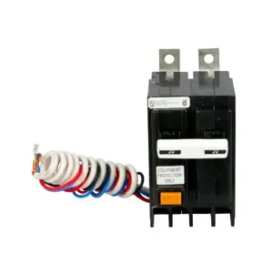 EATON QBGFEP2030W1 Qb Gfci Circuit Breaker, Ground Fault Circuit Breaker, Bolt-On Mounting, Bell Alarm, 30A | BH6MDG