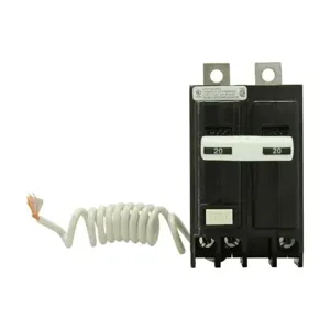 EATON QBGFT2025W1 Qb Gfci Circuit Breaker, Ground Fault Circuit Breaker, Bell Alarm, 25A, 10 Kaic | BH6MEK