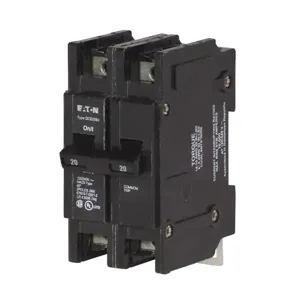 EATON QCD2020 Quicklag Type Qcd Industrial Thermal-Magnetic Circuit Breaker, Industrial Circuit Breaker | BH6MZF