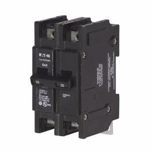 EATON QCD2020S1 Miniature Circuit Breaker, 120/240 VAC, 20 A, 2 Poles | BH6MZE