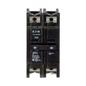 EATON QCD2060H Quicklag Type Qcd Industrial Thermal-Magnetic Circuit Breaker, Industrial Circuit Breaker | BH6MZX