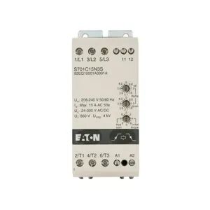 EATON S701C15N3S Mini Soft Starter, With Dc Injection Brake, 15A, 208-240V Line Voltage | BH6UUW